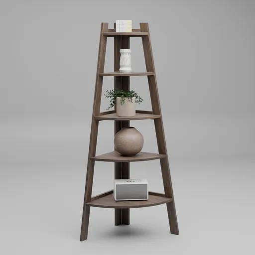 Modern Corner Ladder Shelf