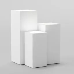 Pedestals with Product Base Lighting