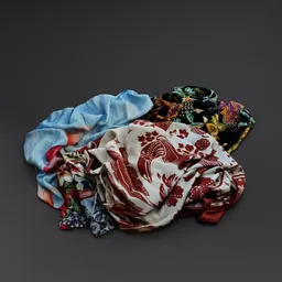 Pile of Patterned Dresses