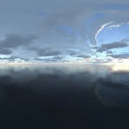 Good weather above the ocean