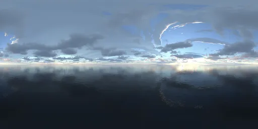 Good weather above the ocean