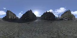 Empty Historic City Street