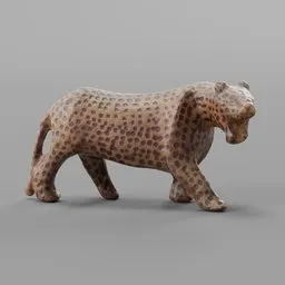 Cheetah statue 3D scan