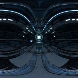 Futuristic Sci-Fi Space Corridor