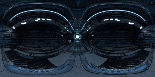 Futuristic Sci-Fi Space Corridor