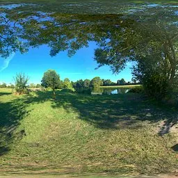 France landscape with river afternoon