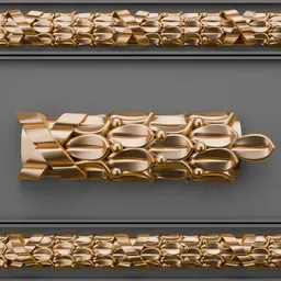 Detailed classic 3D ornament, ideal for enhancing Blender modeling projects with intricate and elegant designs.