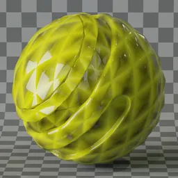 Decorative yellow glass