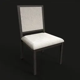 White Fabric Chair