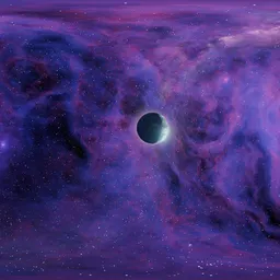 Sci-fi Nebula Space Planet