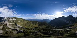 Sunny Mountain Nature Landscape