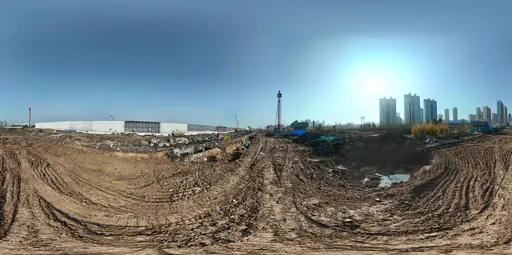 Construction site mud bluesky