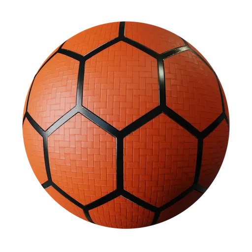 Orange Hexagonal Woven Synthetic Leather