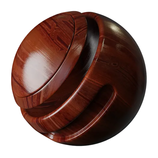 High-quality PBR varnished wood texture for realistic rendering in Blender 3D projects.