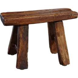 Wooden Stool 02