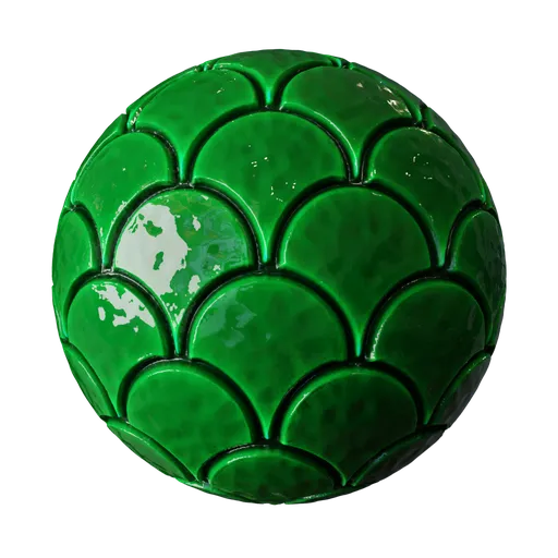 Tiles (Green, Fish Tiles)