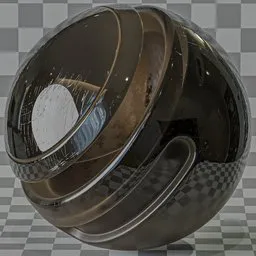 Glass with dirt and scratch