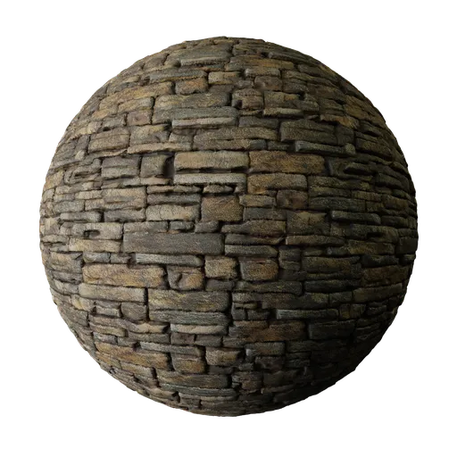 Brown Stone Wall