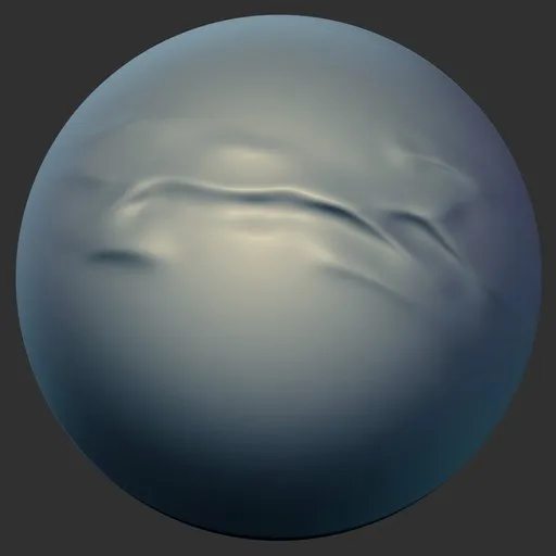3D sculpting tool for creating fabric textures, ideal for shirt wrinkles and collars in Blender.