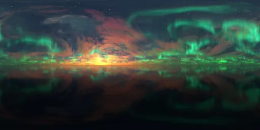 Aurora Dark Night Clouds