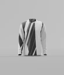 Black & White Stripe Long-Sleeve