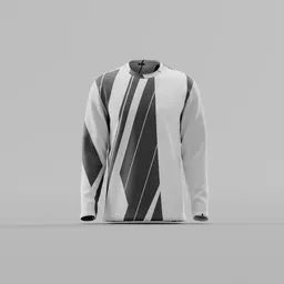 Black & White Stripe Long-Sleeve