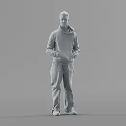 Lowpoly Male Standing