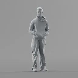 Lowpoly Male Standing