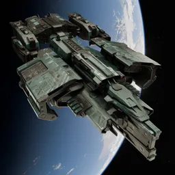 Scifi Missile Battleship