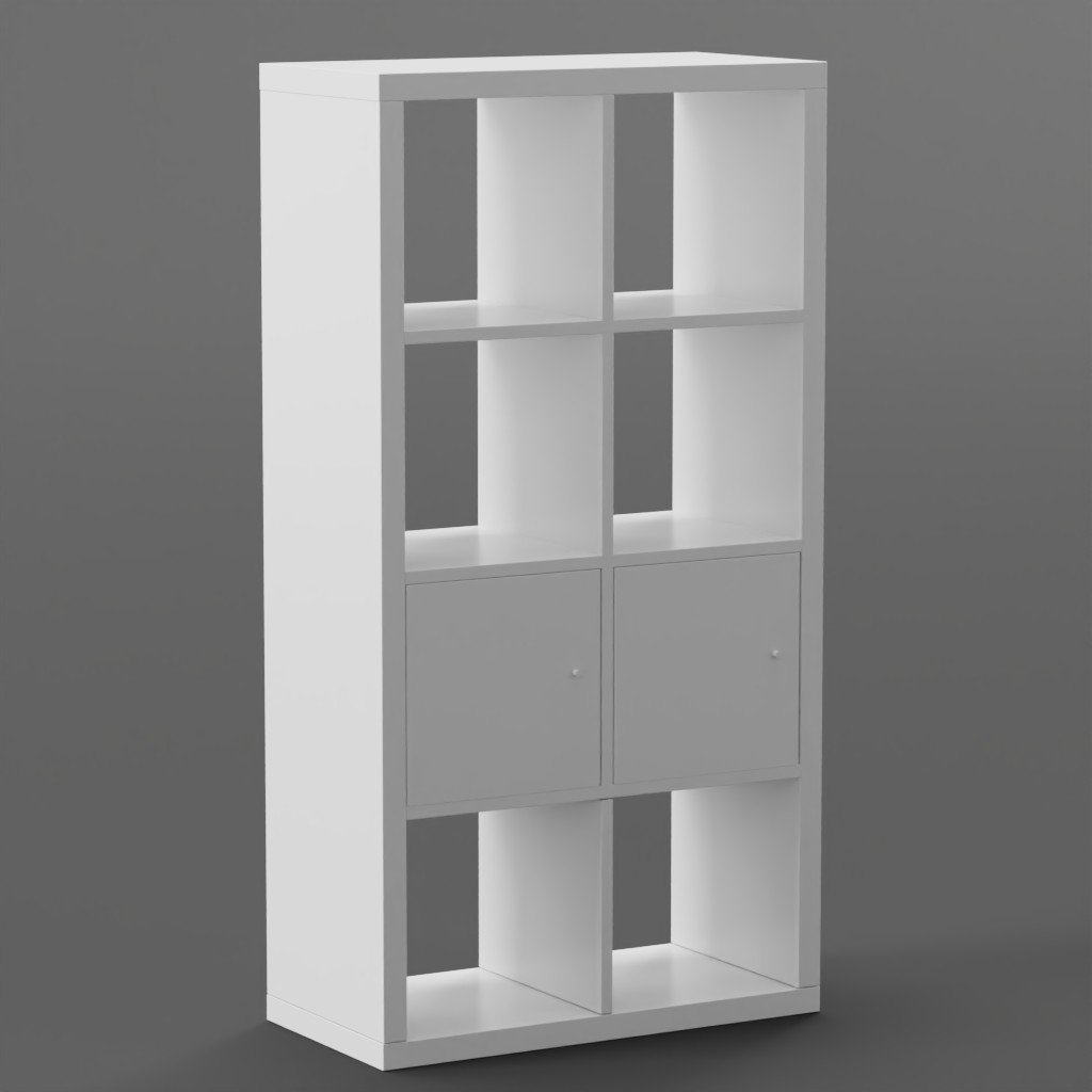 BlenderKit Download the Kallax ikea model