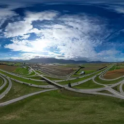 Aerial Valley and Highway