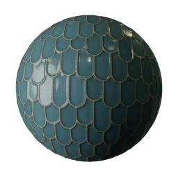 Blue cell tiles