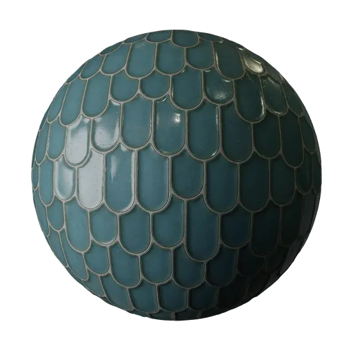 Blue cell tiles