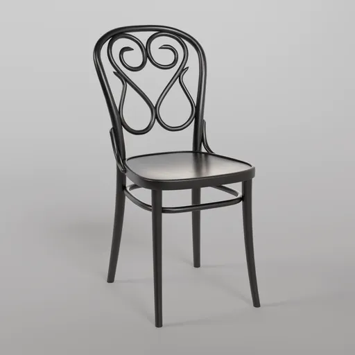 4 Chair B123 - Black Grain