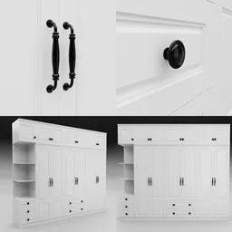 White Wooden Wardrobe