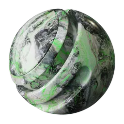 Black&green marble