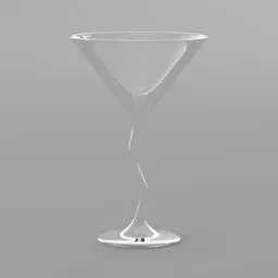 Twisted Martini glass