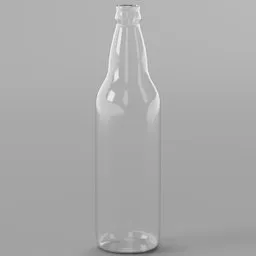 Glass beer bottle