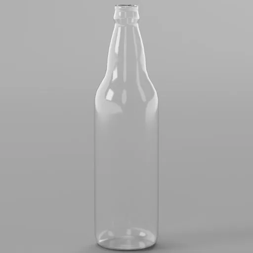 Glass beer bottle