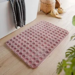 Red bath mat