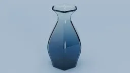 Blue Crystal Vase