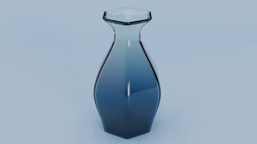 Blue Crystal Vase