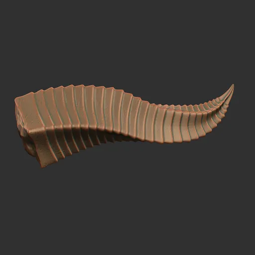 Ribbed Curve Horn