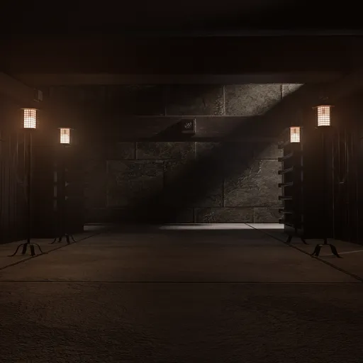 Nagato Castle - Japanese Dojo Corridor