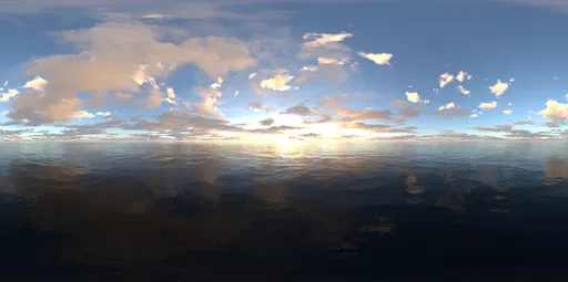 Red sunset light
