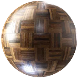 Highly detailed Parquet 05 PBR texture for realistic 3D rendering in Blender and other 3D applications.