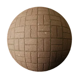 Terracotta Basket Weave Concrete Pavers