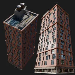 Brick Highrise Residential Tower
