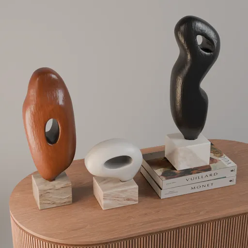 Alba Wood Sculptural Objects