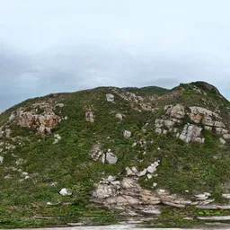 Green tree mountain cloud bluesky